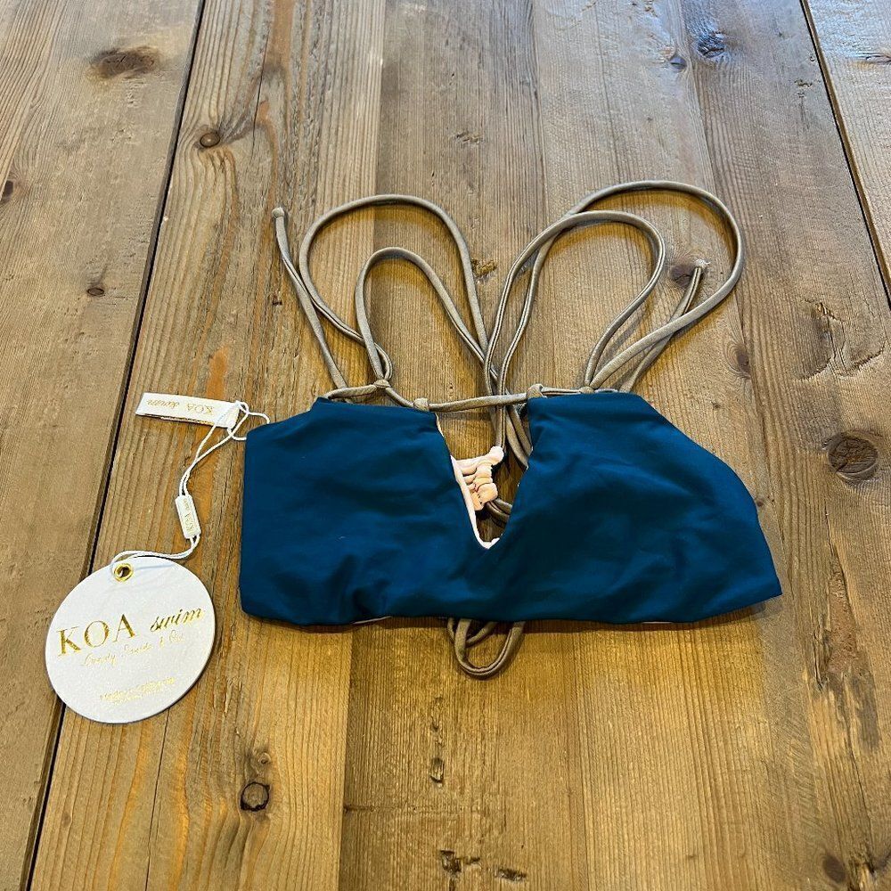 KOA Figi Bare Bikini Top Size Small NWT